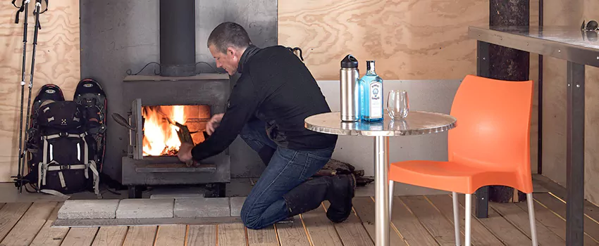 Open Hearth Wood Fireplace Installation in Alliston, ON