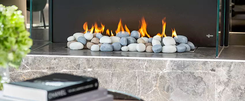 Double-Height Fireplace Design Refurbishment in Alliston, Ontario