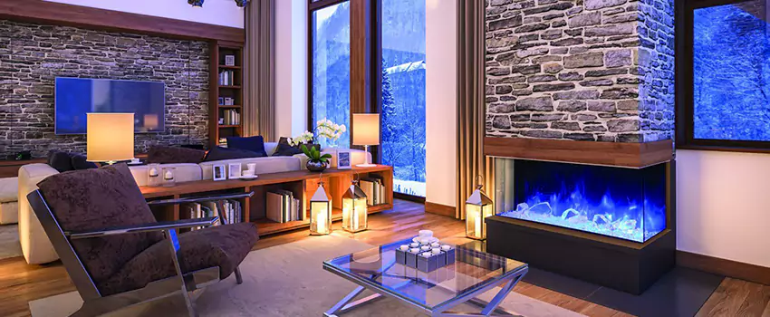 Dynamic Flame Color Fireplace Installation in Alliston, ON