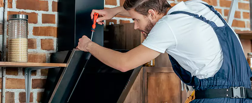 Old Rusted Metal Fireplace Repair And Replacement in Alliston, ON